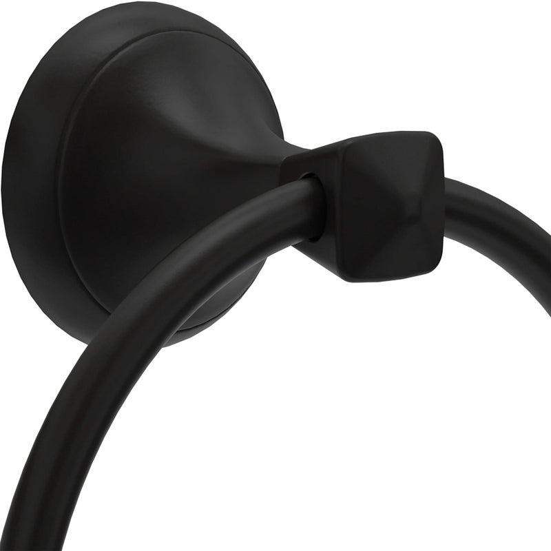 Delta ESA46-MB Esato Towel Ring in Matte Black - Image 5